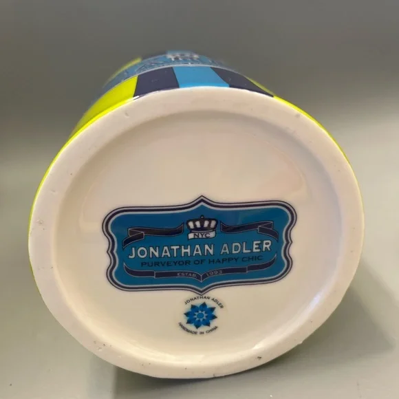 Jonathan Adler Happy Chic "Carbs" Ceramic Carnaby Canister Gasket Seal EUC - Picture 11 of 12